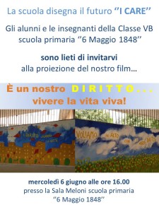 Invito I CARE classe 5B scuola "6 Maggio 1848"